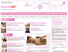 Tablet Screenshot of femeiastie.ro